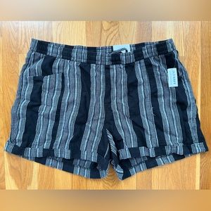 Old Navy Black Striped Shorts
